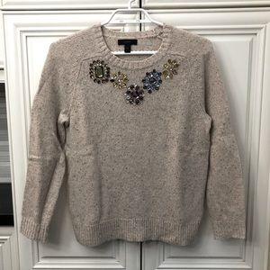 J. Crew women’s wool decorative sweater